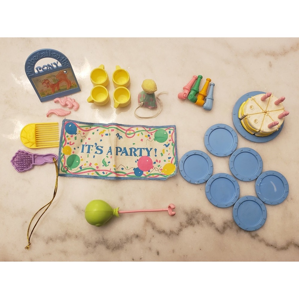 My‎ Little Pony G1 Birthday Party Lot Vintage Generation 1 Cake Balloon Hat